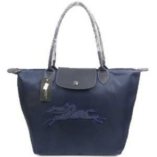 Sac De Voyage Longchamp soldes Cheval Au Galop Pliage Bleu